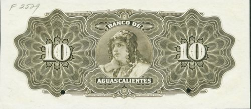 Aguascalientes 10 C 00000 reverse