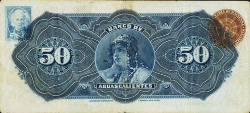 Aguascalientes 50 B 3262 reverse