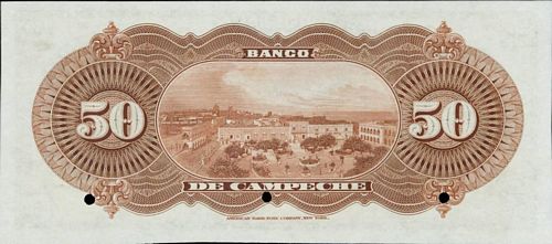 Campeche 50 specimen reverse