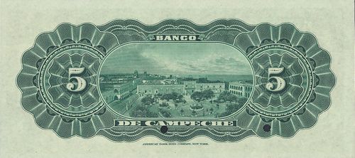 Campeche 5 A 35511 reverse