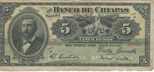 Chiapas 5 A 38986 reverse