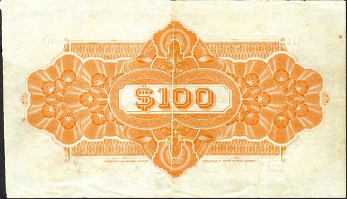 Banco Comercial Refaccionario 100 C 611 reverse