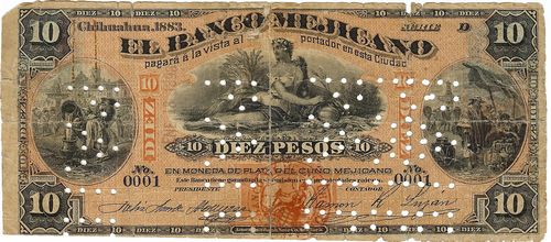 Banco Mejicano 10 D 0001