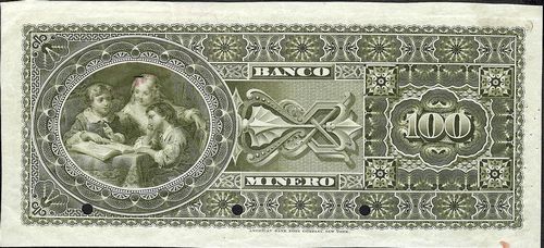 Banco Minero 100 A 0000 reverse