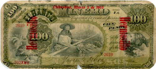 Banco Minero 100 F6 2619