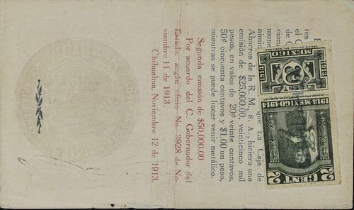 Caja de Ahorros 50c B 17695 reverse