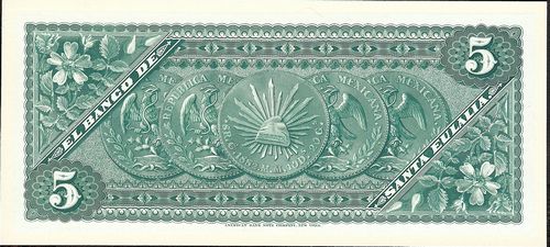 Santa Eulalia 5 reverse