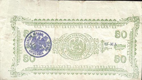 dos 50c AA 1815 reverse