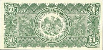 dos 50c U SAMPLE reverse