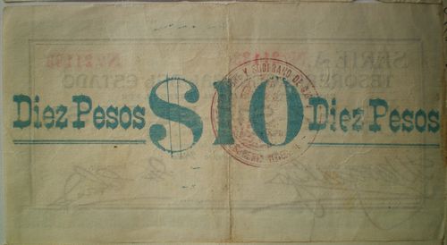 Sabanas 10 A 21133 reverse