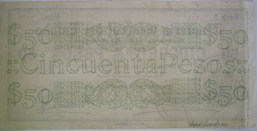 Sabanas 50 A 2395 reverse
