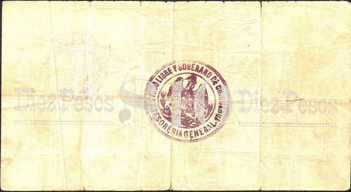 sabanas 10 A 22555 reverse