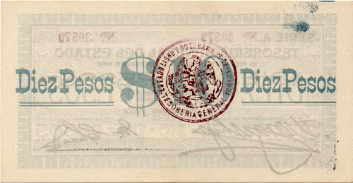 sabanas 10 A 30579 reverse