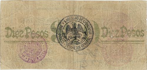 sabanas 10 A 39968 reverse