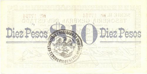 sabanas 10 B 17754 reverse