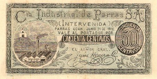 Compania Industrial de Parras 50c