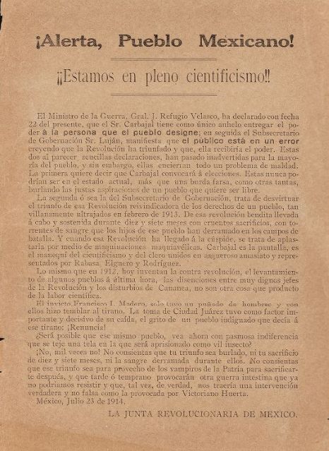 19140723 Junta Revolucionaria