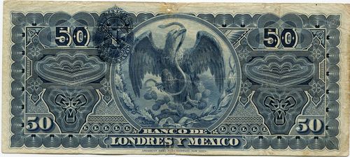 Londres 50 G 120872 reverse
