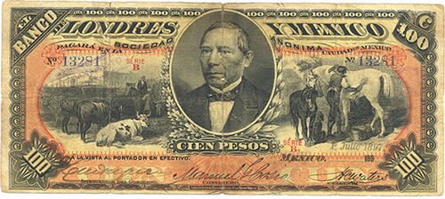 Londres y Mexico 100 B 13281