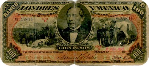 Londres y Mexico 100 B 25804