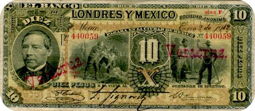 Londres y Mexico 10 F 440059