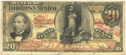 Londres y Mexico 20 B 39419