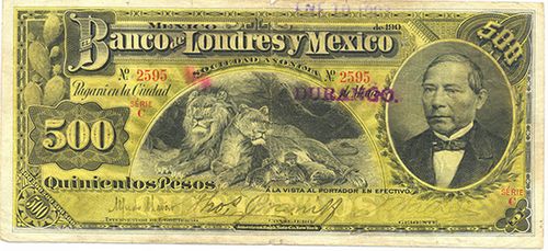Londres y Mexico 500 C 2595