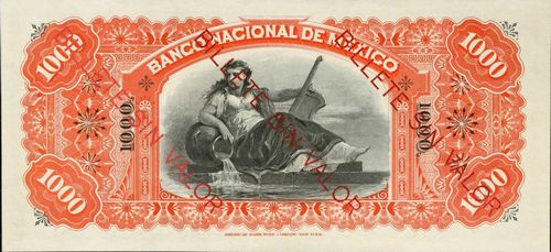 Banco Nacional 1000 22944 reverse
