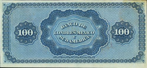 Sudamerica 100 Aa 17002 reverse