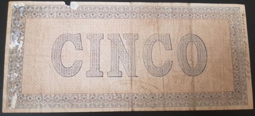 Sudamerica 5 A 015415 counterfeit reverse