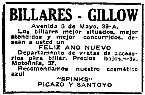 billares gillow