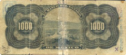 Estado de Mexico 1000 A 097 reverse