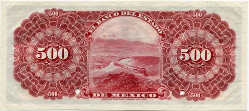 Estado de Mexico 500 00000 reverse