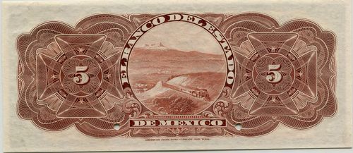 Estado de Mexico 5 00000 reverse