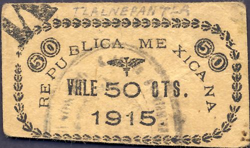 Gobierno Constitucionalista 50c reverse