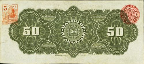 Guanajuato 50 E 7759 reverse