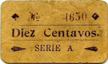 Dolores Hidalgo 10c A 4650 reverse