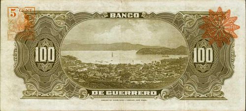 Guerrero 100 A 1984 reverse