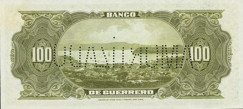 Guerrero 100 B 4373 reverse