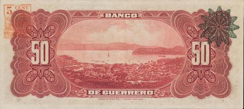 Guerrero 50 B 13878 reverse