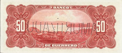 Guerrero 50 B 16733 reverse
