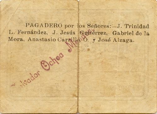 Ochoa Mendez 50c 631 reverse
