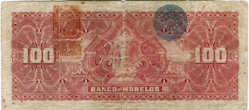 Morelos 100 G 1519 reverse
