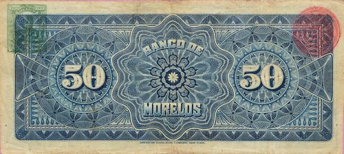 Morelos 50 F 4417 reverse
