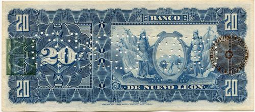 Nuevo Leon 20 A4 47121 reverse
