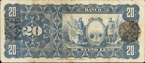 Nuevo Leon 20 A 41523 reverse