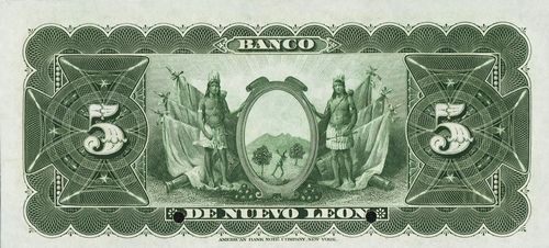 Nuevo Leon 5 specimen reverse