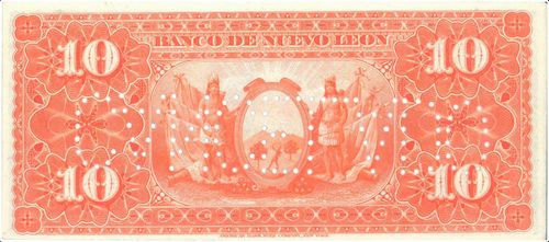 Nuevo León 10 134886 reverse