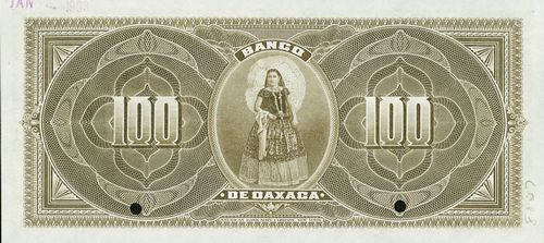 Oaxaca 100 H 00000 reverse