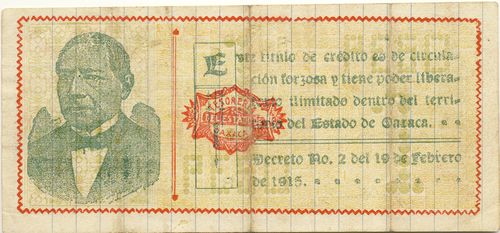 Oaxaca 1 R 524708 reverse